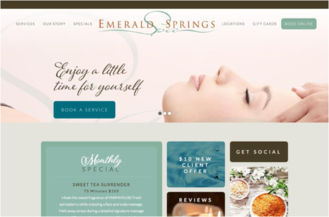 Focus on what’s in it for them - Emerald Springs Spa site